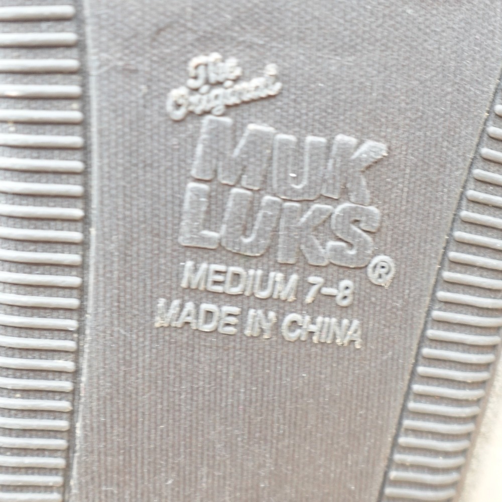 Muk Luks Womens Medium 7-8 Grey Cable Knit Sheep Slipper Boots Cozy Warm - Picture 8 of 9